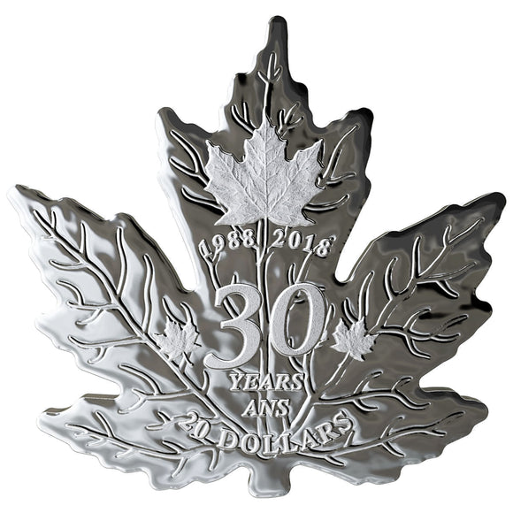 2018 - Canada - $20 - 30th Anniversary of the Silver Maple Leaf