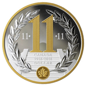 2018 - Canada - $1 - 100th Anniversary of the Armistice of the First World War <br> (no box)
