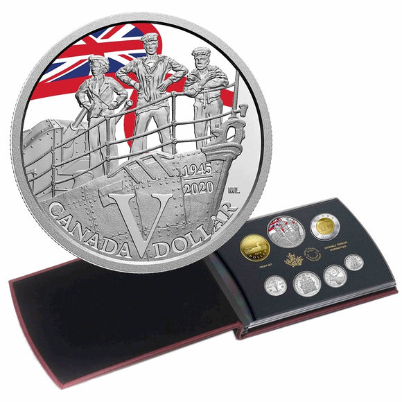 2020 - Canada - 75th Anniv. of V-E Day: The Royal Canadian Navy - Proof Set