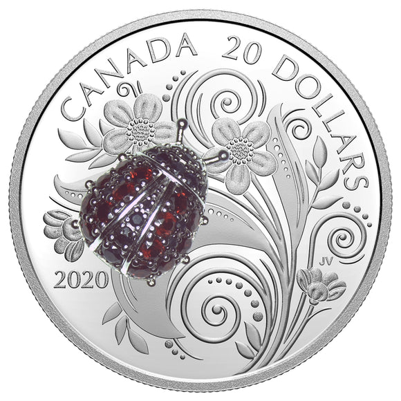 2020 - Canada - $20 - Bejeweled Bugs: Ladybug