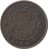 1858 - Canada - 1c - VF30