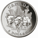 2005 - Canada - $5 - 60th Anniv. of the End of 2nd World War