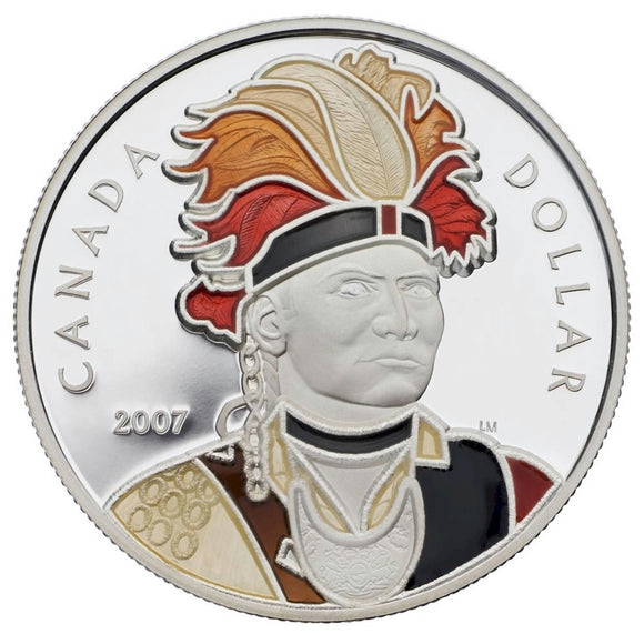 2007 - Canada - $1 - Thayendanegea, Proof, Enamelled