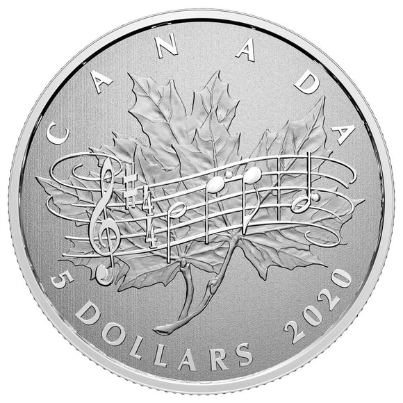 2020 - Canada - $5 - Moments to Hold: 40th Anniversary of the National Anthem Act
