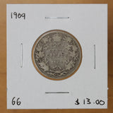 1909 - Canada - 25c - G6 - retail $13