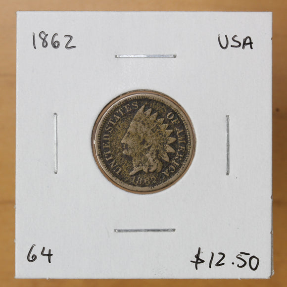 1862 - USA - 1c - G4 - retail $12.50