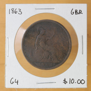 1863 - Great Britain - 1 Penny - G4