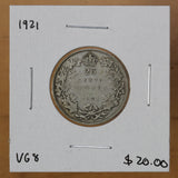 1921 - Canada - 25c - VG8 - retail $20