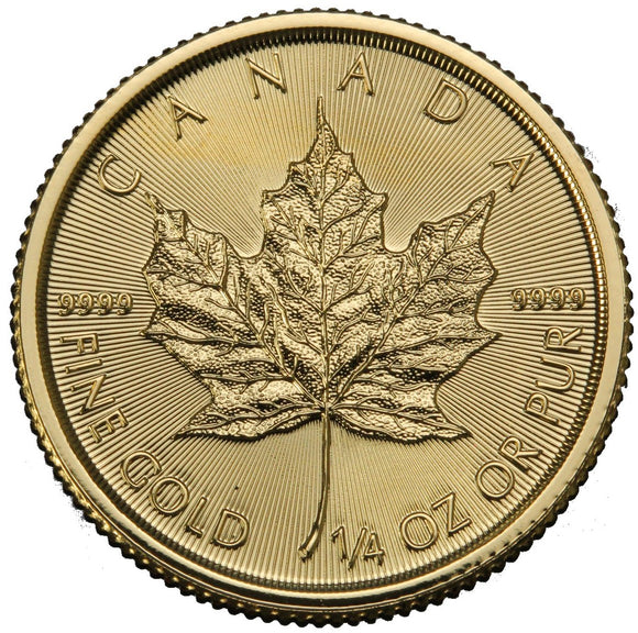 1/4 oz - Random Year - Gold Maple Leaf<br> (discount available)
