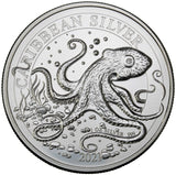 1 oz - 2021 - Barbados - Octopus - Fine Silver