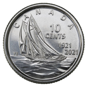 2021 - Canada - 10 Cents - 100th Anniversary of Bluenose (II)