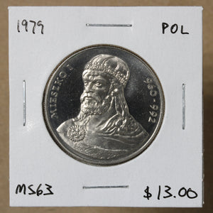1979 - Poland - 50 Zlotych - Mieszki I - MS63 - retail $13