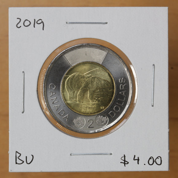 2019 - 2 Dollars - Polar Bear - BU