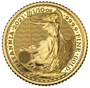 1/10 oz - Random Year Britannia - Fine Gold