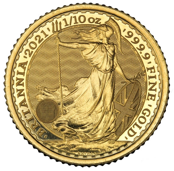 1/10 oz - Random Year Britannia - Fine Gold