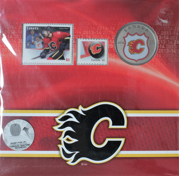 2014 - Canada - 25c - Calgary Flames - Specimen