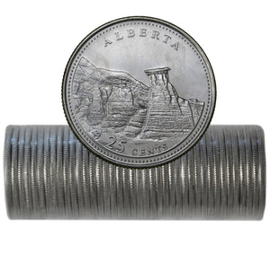 1992 - 25c - Alberta - Mint Roll (40 pcs)