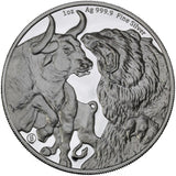1 oz - 2021 - Bull & Bear - Fine Silver