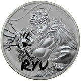 1 oz - 2022 - Tuvalu - Ryu - Street Fighter - Fine Silver