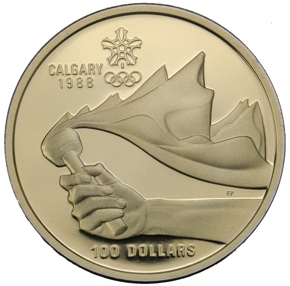 1987 - Canada - $100 - XV Olympic Winter Games