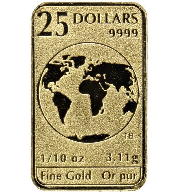 1/10 oz - 2016 - 25 Dollars - Fine Gold