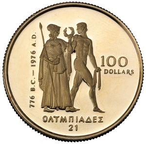 1976 - Canada - $100 - Montreal Olympics - 22kt