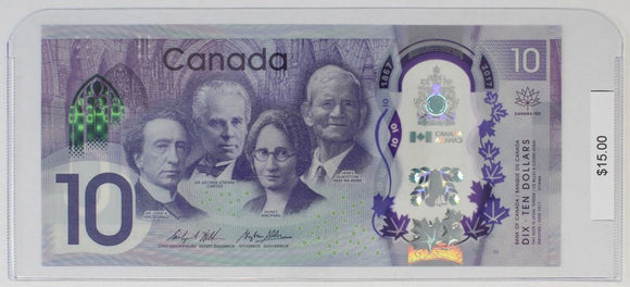 2017 - Canada - 10 Dollars - Wilkins / Poloz - CDC3445989