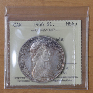 1966 - Canada - $1 - LB - MS65 ICCS - 25% OFF!