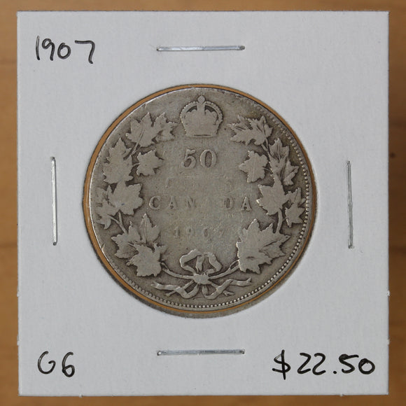 1907 - Canada - 50c - G6 - retail $22.50