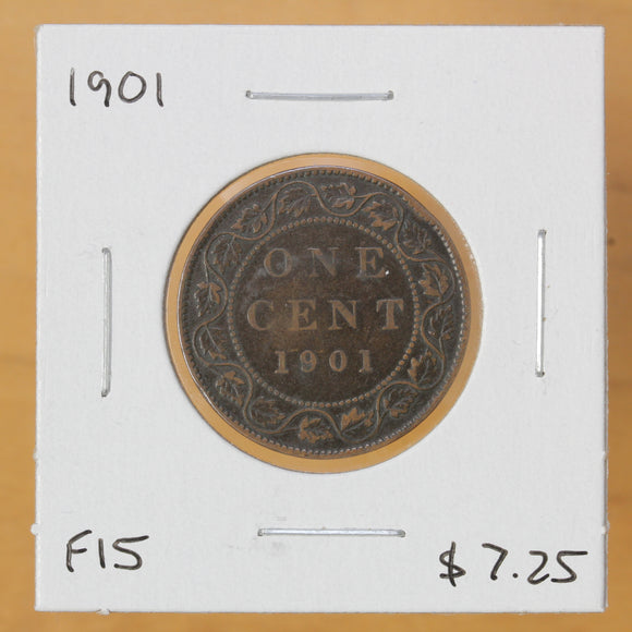 1901 - Canada - 1c - F15 - retail $7.25