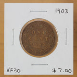 1903 - Canada - 1c - VF30 - retail $7