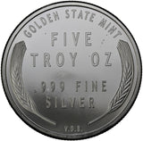 5 oz - Lincoln Wheat Round - Fine Silver
