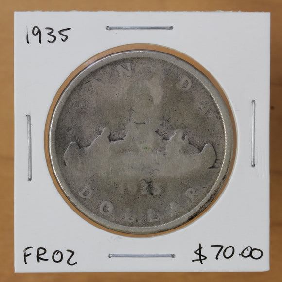 1935 - Canada - $1 - Pocket Piece - FR2