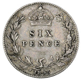 1895 - Great Britain - 6 pence - EF40