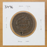 1852 - USA - 1c - VF25 - retail $86.75