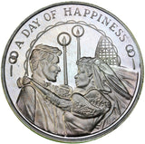 1 oz - Round - A Day of Happiness - Fine Silver