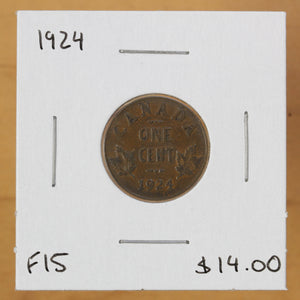 1924 - Canada - 1c - F15 - retail $14