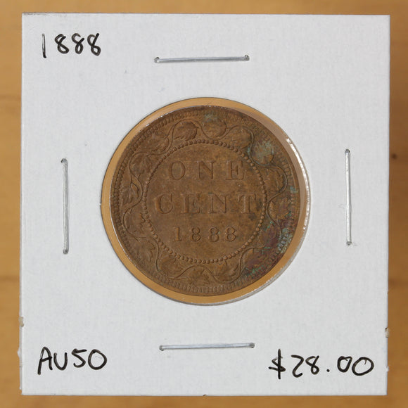 1888 - Canada - 1c - AU50 - retail $28