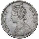 1862 (m) - India (British) - 1 Rupee - Type A Bust, Type I Reverse, 0/0 - VF20