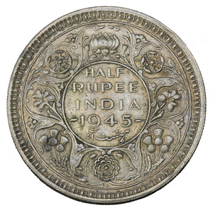 1945 (b) - India (British) - 1/2 Rupee - EF40