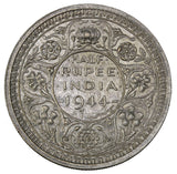 1944 L - India (British) - 1/2 Rupee - EF40 - retail $15