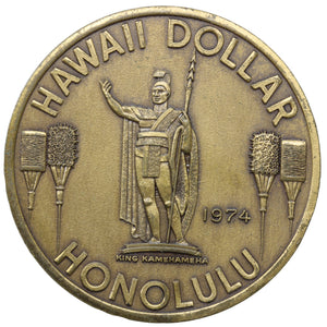 1974 - Aloha from Hawaii - Hawaii Dollar - Honolulu - Token - UNC