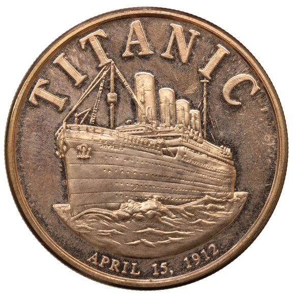1 oz - Copper Round - Titanic