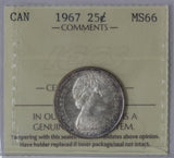 1967 - Canada - 25c - MS66 ICCS