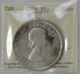 1954 - Canada - $1 - SWL - MS64 ICCS