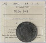 1859 - Canada - 1c - Wide 9/8 - F15 ICCS - retail $85
