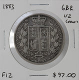 1883 - Great Britain - 1/2 Crown - F12