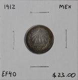 1912 - Mexico - 10 Centavos - EF40 - retail $23