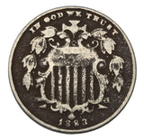 1883 - USA - 5c - G4 - retail $32.25