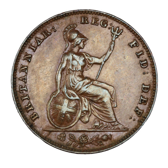 1858 - Great Britain - 1 Farthing - EF40 - retail $64.25